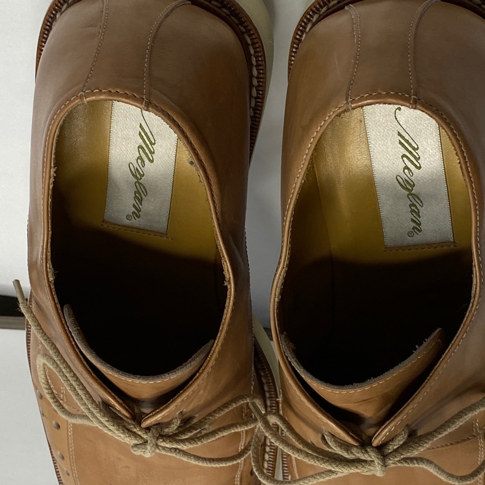 Mezlan Balboa Lace-Up Tan Leather Shoe Sz 8.5 - Picture 7 of 13